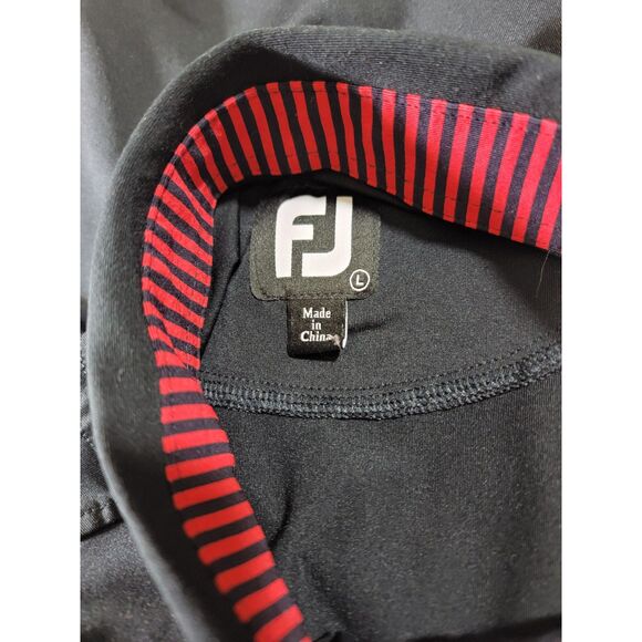 FootJoy Captain Morgan Black Polo Shirt - Large - Picture 5 of 8